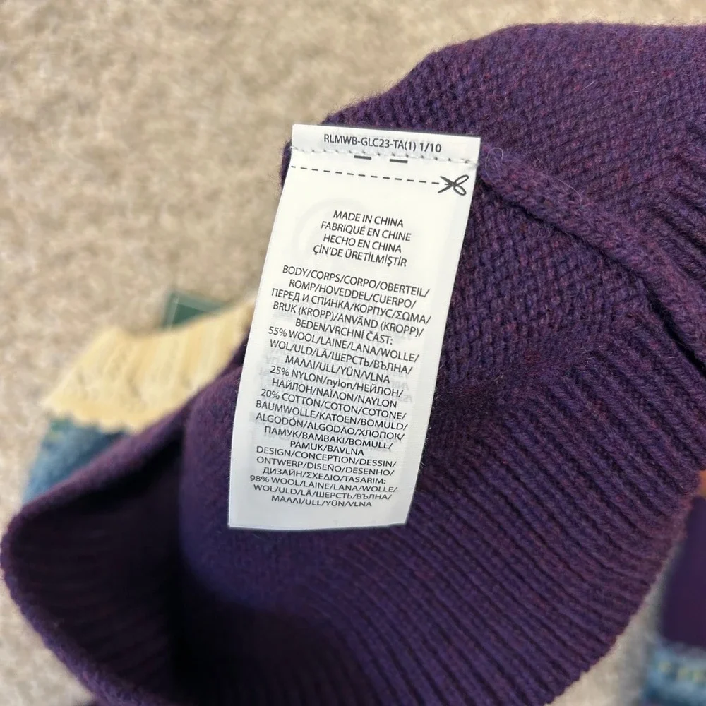 NWT Ralph Lauren Polo Country Wool Blend Jumper GIRLS Size Small‎ (7) Fair Isle